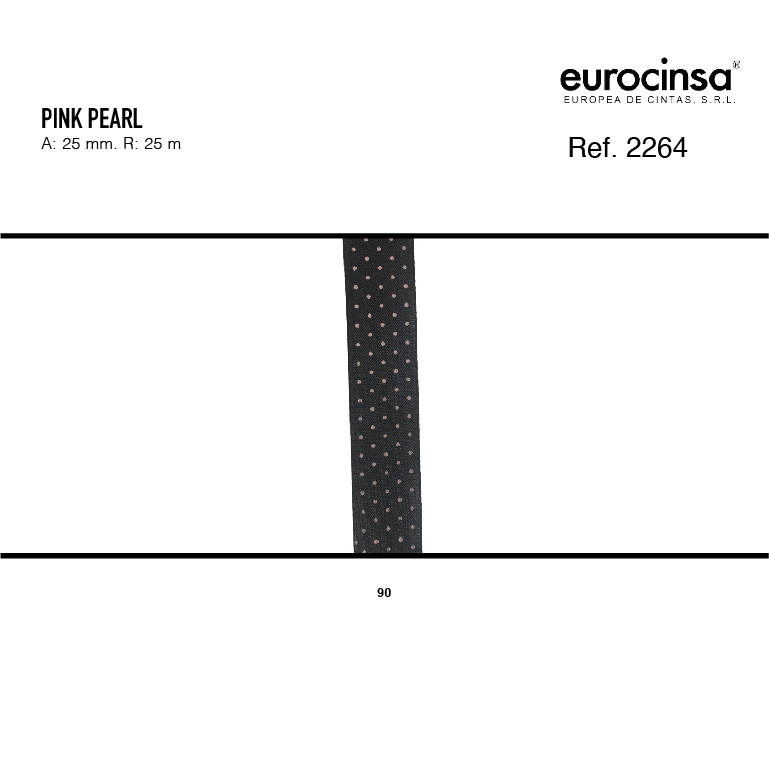 ROLLO CINTA PINK PEARL A-25mm. C-90 25m.