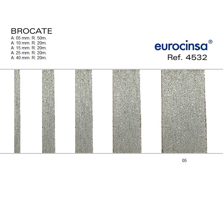 ROLLO CINTA BROCATE A-15mm. C-05 20m.
