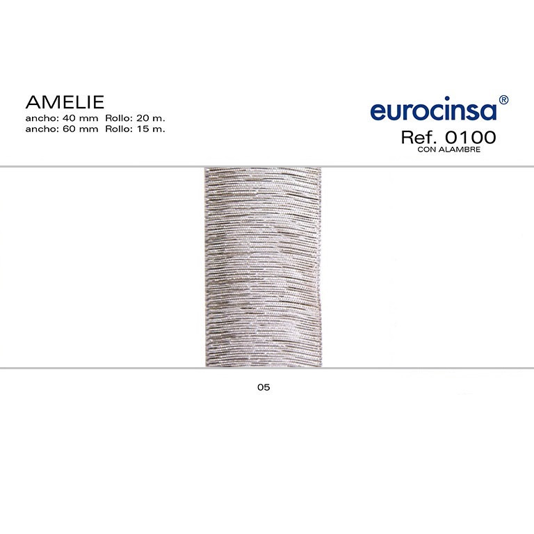 ROLLO CINTA AMELIE A-60mm. C-05 15m. CON ALAMBRE