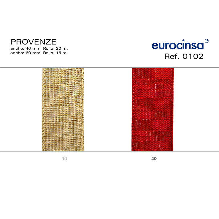 ROLLO CINTA PROVENZE A-60mm. C-14 15m. CON ALAMBRE