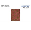 ROLLO CINTA GOLD DOTS A-60mm. C-27 15m. CON ALAMBRE