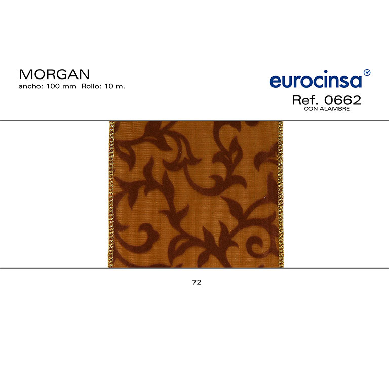 ROLLO CINTA MORGAN A-100mm. C-72 10m. CON ALAMBRE