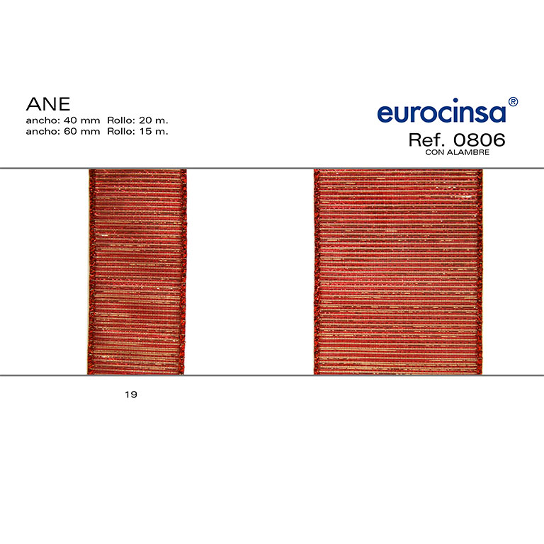 ROLLO CINTA ANE A-40mm. C-20 20m. CON ALAMBRE