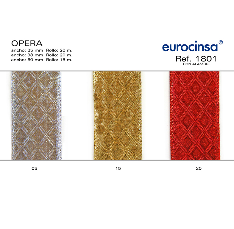 ROLLO CINTA OPERA A-38mm. C-05 20m. CON ALAMBRE