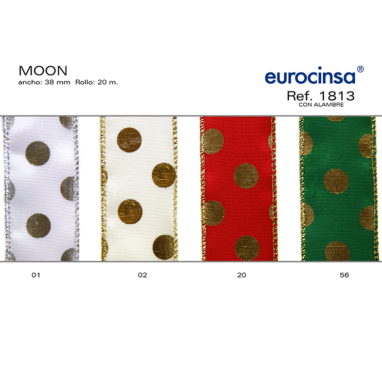 ROLLO CINTA MOON A-38mm. C-02 20m. CON ALAMBRE
