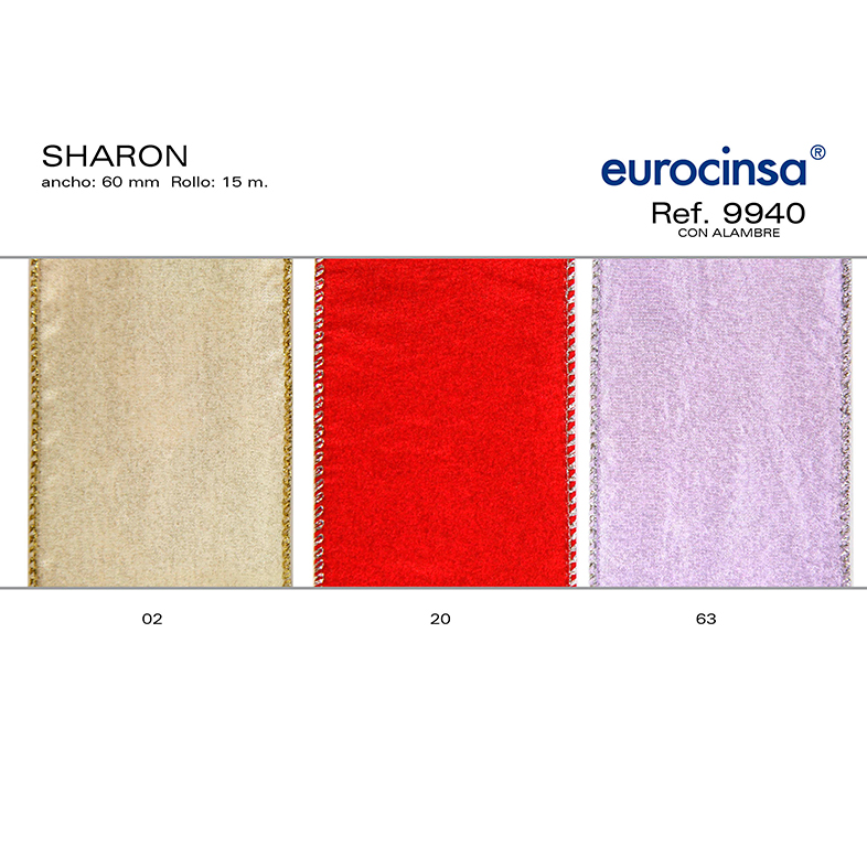 ROLLO CINTA SHARON A-60mm. C-20 15m. CON ALAMBRE