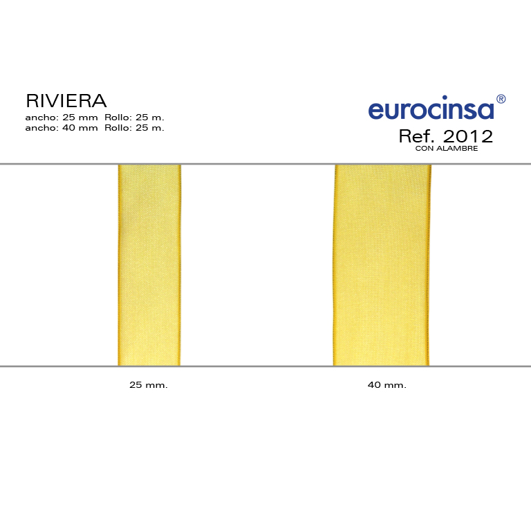 ROLLO CINTA RIVIERA A-25mm. C-56 20m. CON ALAMBRE