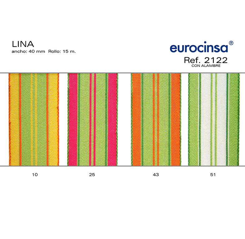 ROLLO CINTA LINA A-40mm. C-25 15m. CON ALAMBRE