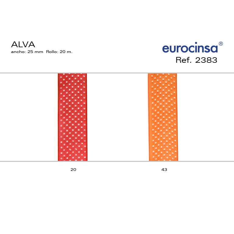 ROLLO CINTA ALVA A-25mm C-43 20m.