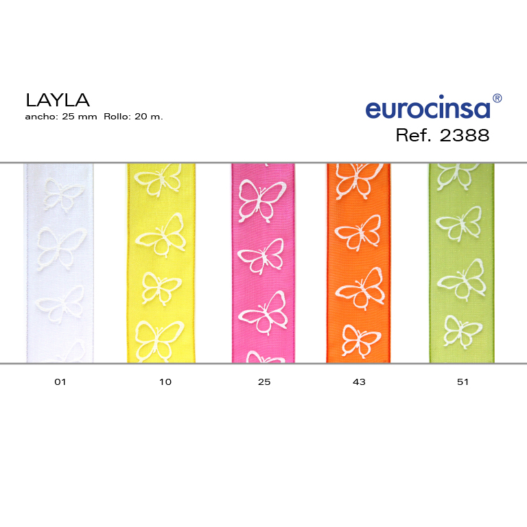 ROLLO CINTA LAYLA A-25mm C-10 20m.