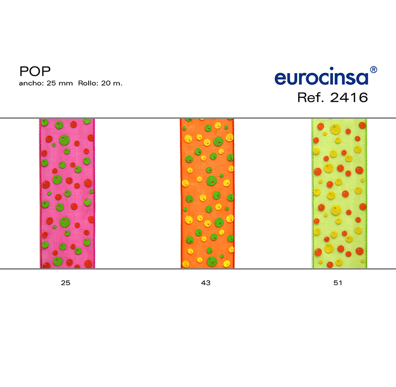 ROLLO CINTA POP A-25mm. C-51 20m.