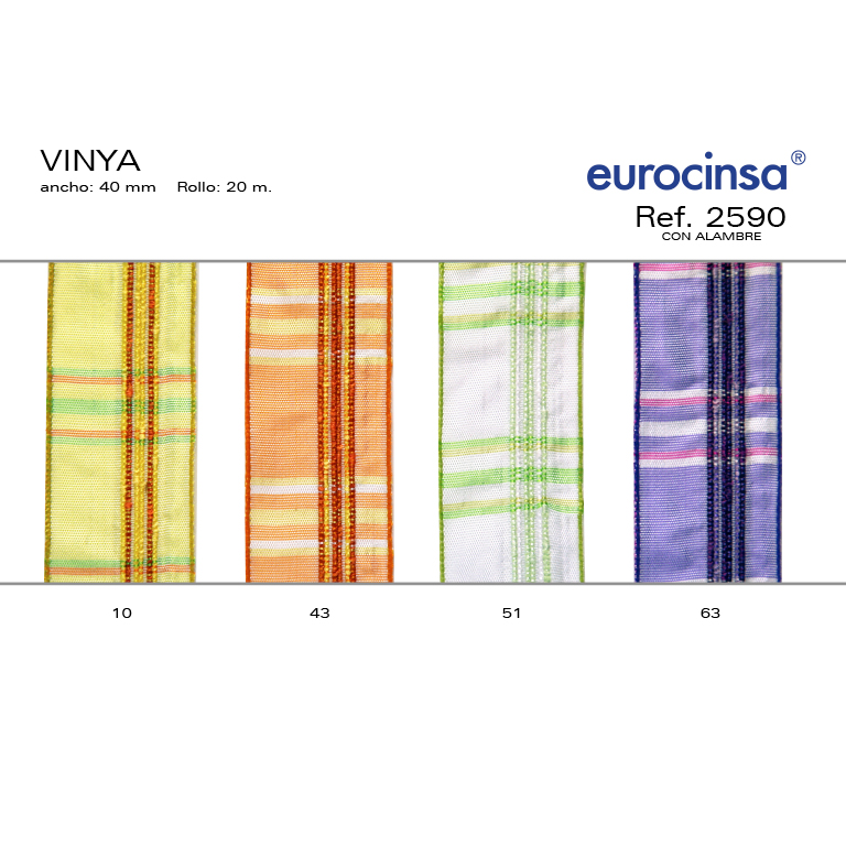ROLLO CINTA VINYA A-40mm. C-43 20m. CON ALAMBRE