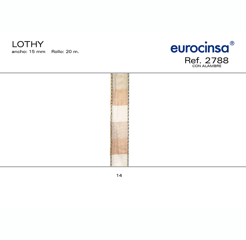 ROLLO CINTA LOTHY A-15mm. C-14 20m. CON ALAMBRE