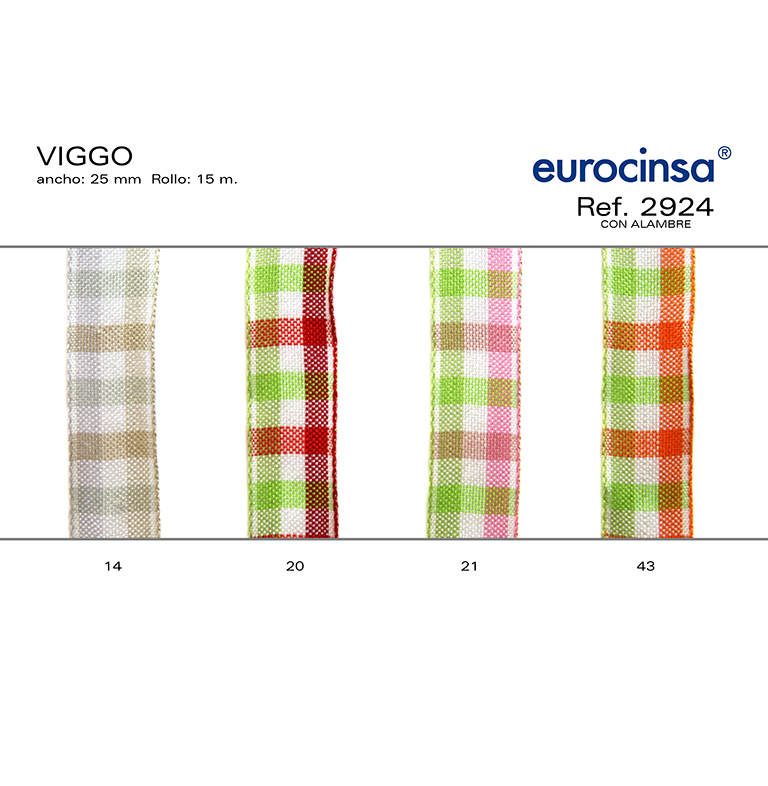 ROLLO CINTA VIGGO A-25mm. C-43 15m. CON ALAMBRE