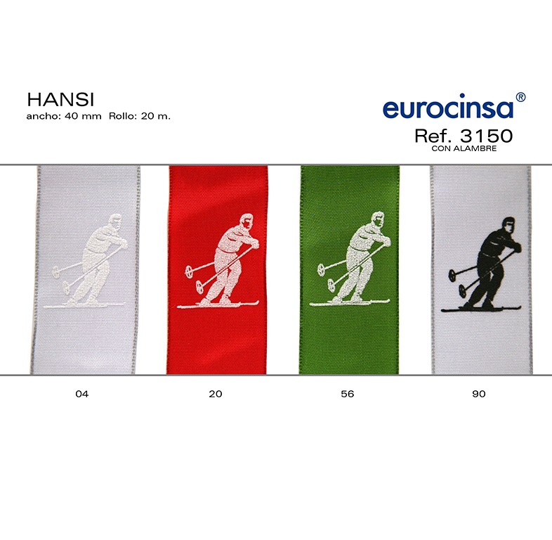 ROLLO CINTA HANSI A-40mm. C-20 20m. CON ALAMBRE