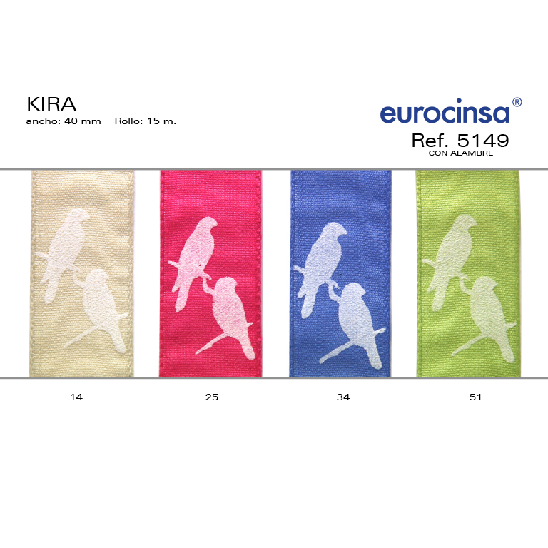 ROLLO CINTA KIRA A-40mm. C-51 15m. CON ALAMBRE