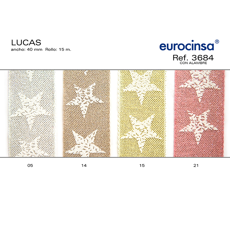 ROLLO CINTA LUCAS A-40mm. C-05 15m. CON ALAMBRE