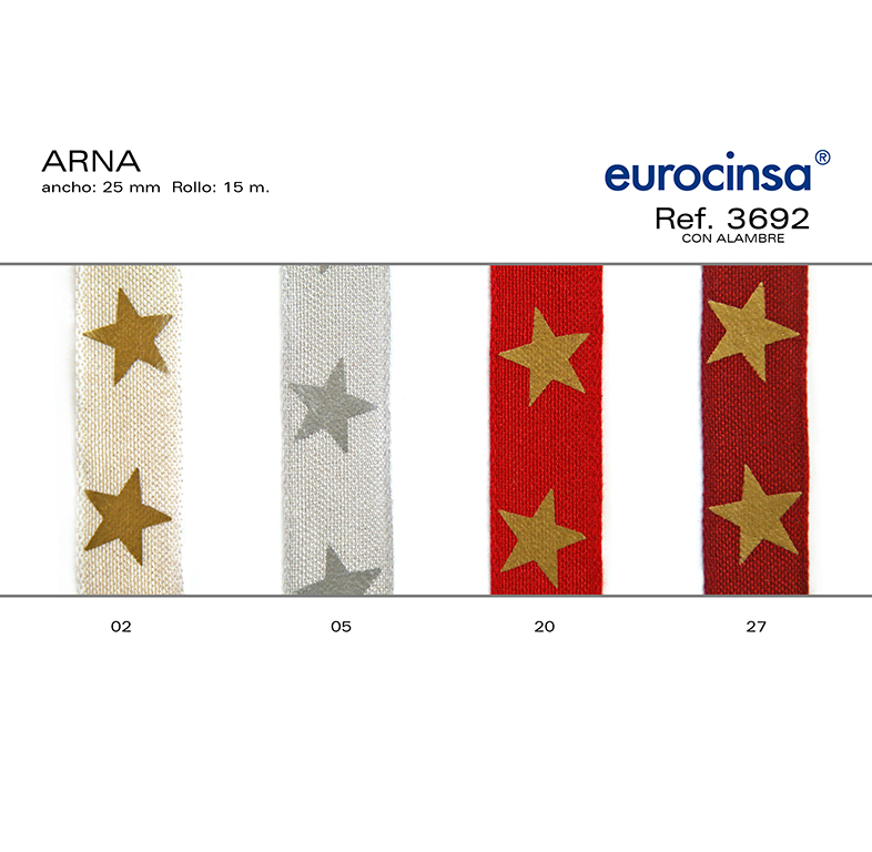 ROLLO CINTA ARNA A-25mm. C-20 15m. CON ALAMBRE