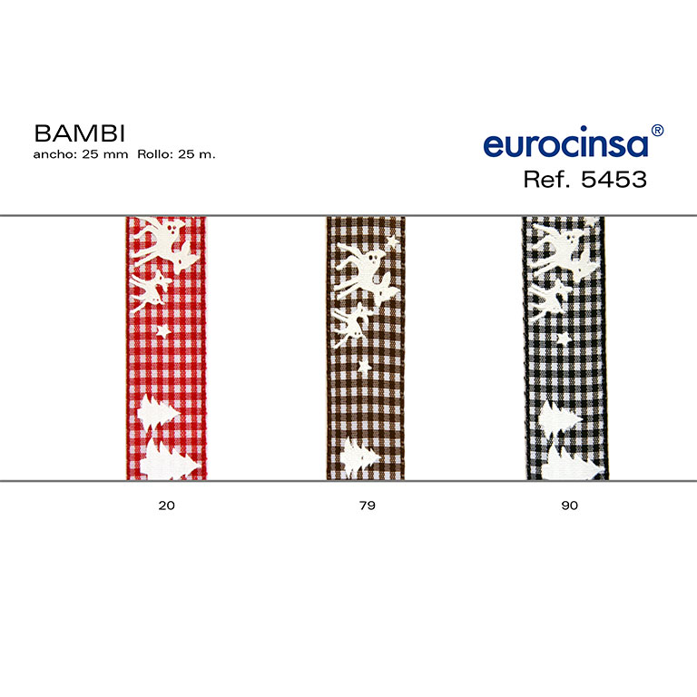 ROLLO CINTA BAMBI A-25mm. C-90 25m.
