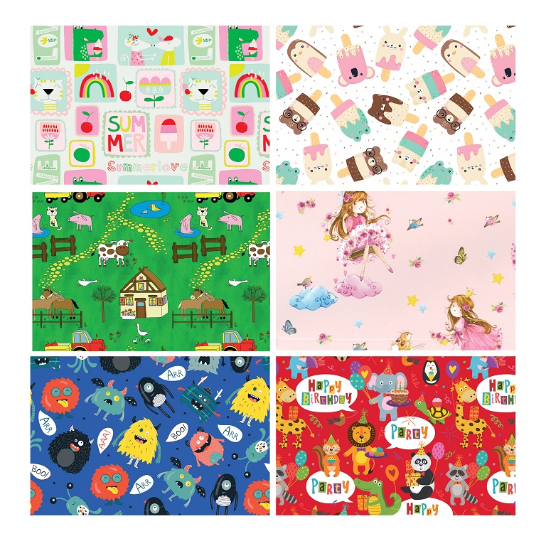 CAJA 60 ROLLITOS INFANTIL 70cm. x 2m. CON CARTONETTE