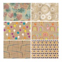 CAJA 60 ROLLITOS KRAFT DISEÑO TODO AÑO 70cm. x 2m. CON CARTONETTE