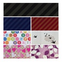 CAJA 55 ROLLITOS "METALIZADO/LACADO" 70cm. x 1,5m. 76gr. CON CARTONETTE