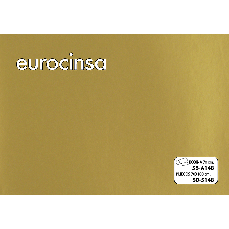 PLIEGO PAPEL LISO ORO 70x100cm.