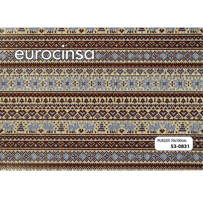 PLIEGO PAPEL FANTASÍA NAVIDAD 70x100cm.