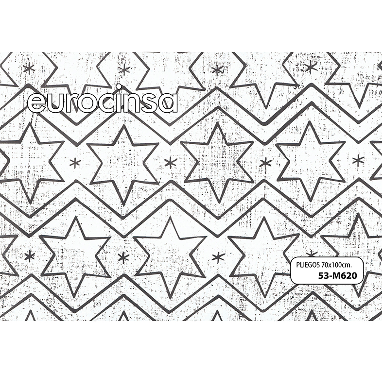 PLIEGO PAPEL FANTASÍA NAVIDAD METALIZADO 70x100cm.
