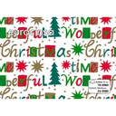 PLIEGO PAPEL FANTASÍA NAVIDAD 70x100cm.