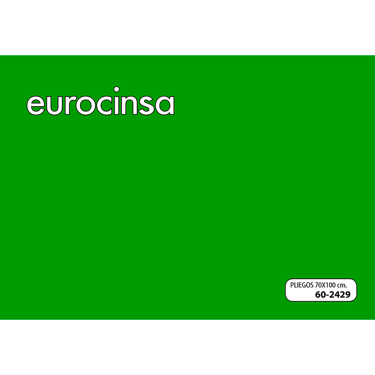 PLIEGO PAPEL LISO VERDE 70x100cm.