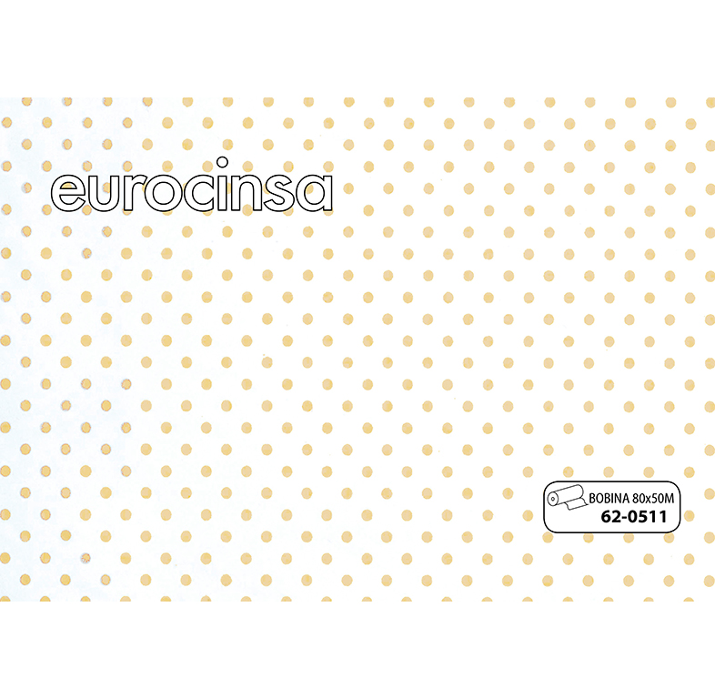 BOBINA POLIPROPILENO TRANSPARENTE IMPRESO 35micras 80cm. x 50m.