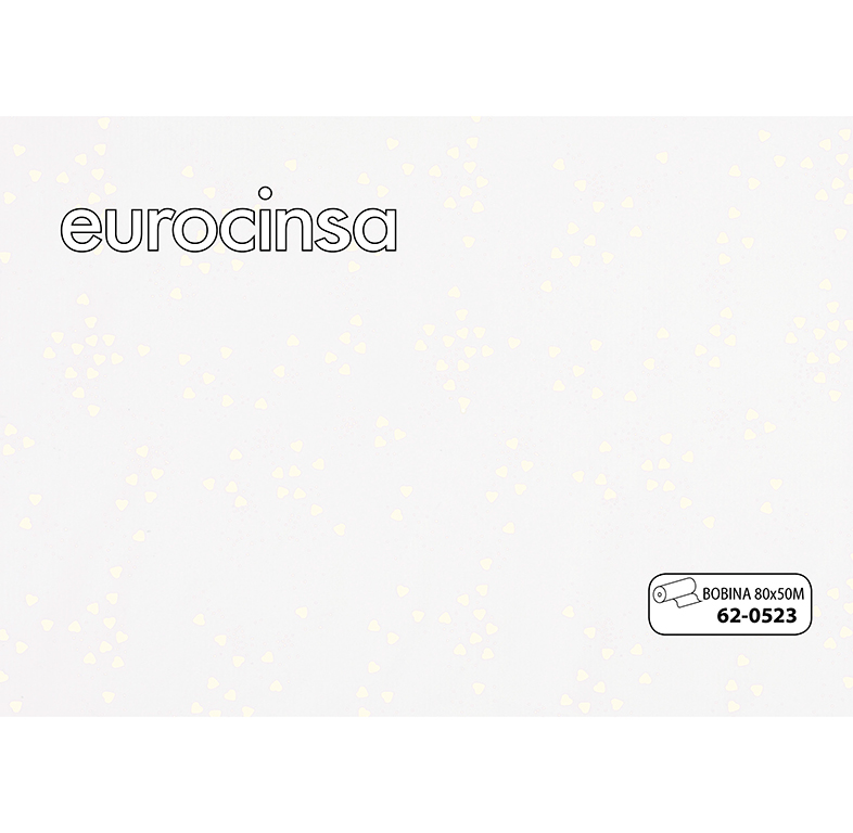 BOBINA POLIPROPILENO TRANSPARENTE IMPRESO 35micras 80cm. x 50m.