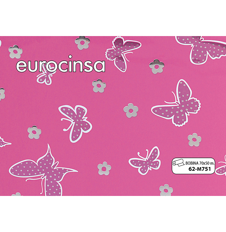 BOBINA POLIPROPILENO METALIZADO IMPRESO 30micras 70cm. x 50m.