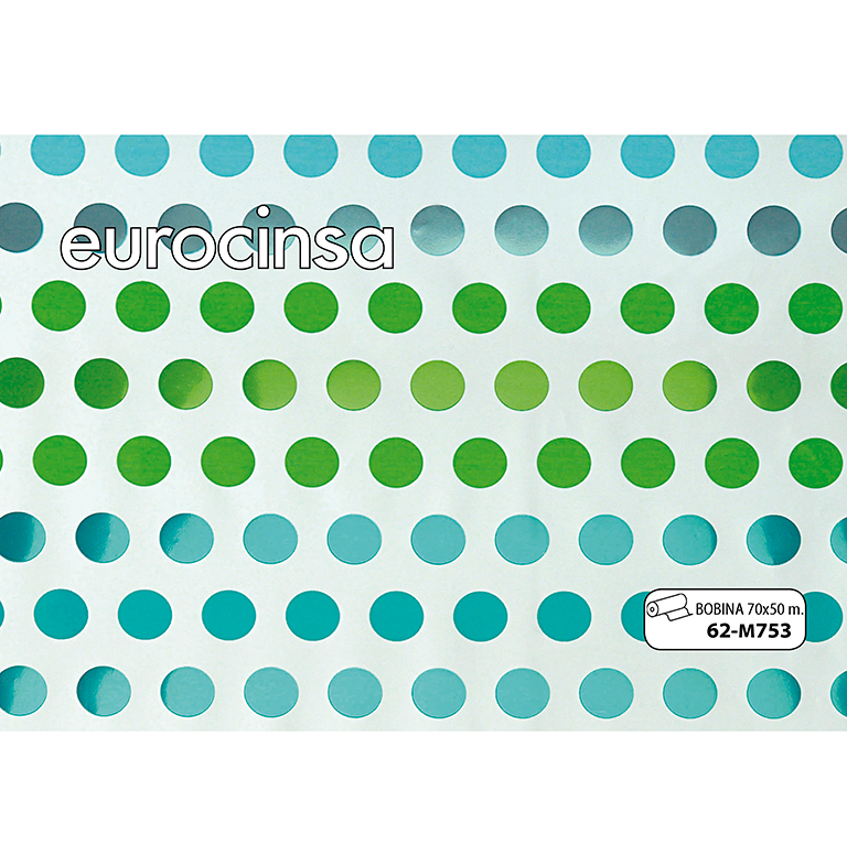 BOBINA POLIPROPILENO METALIZADO IMPRESO 30micras 70cm. x 50m.