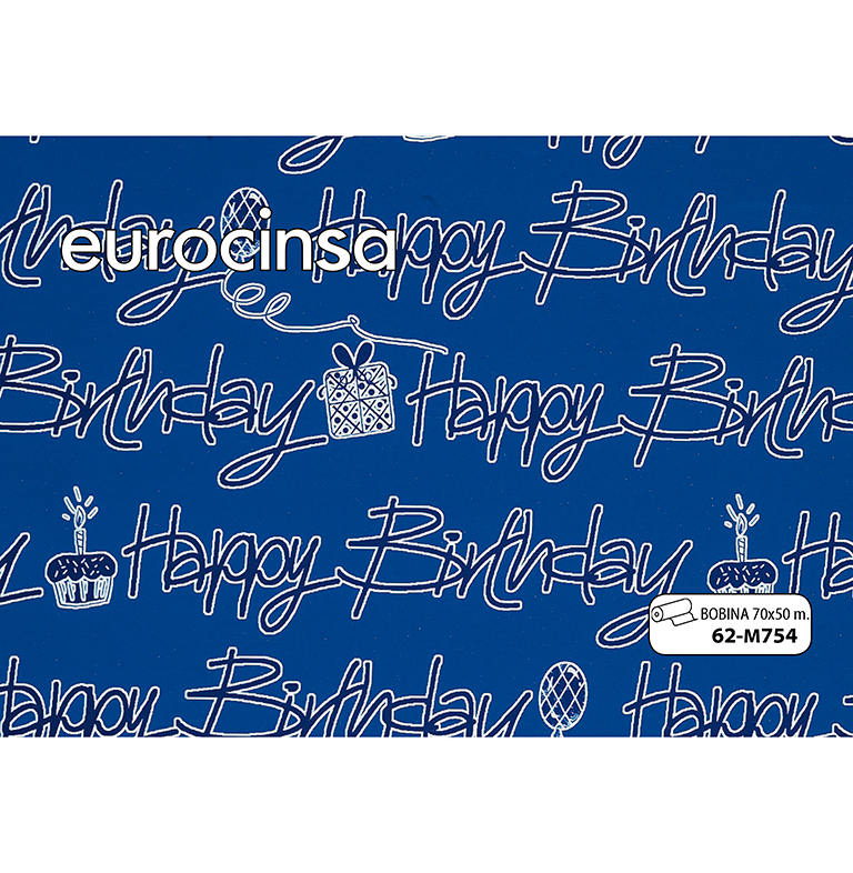 BOBINA POLIPROPILENO METALIZADO IMPRESO 30micras 70cm. x 50m.