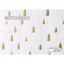 BOBINA PAPEL KRAFT BLANCO HUELLA + IMPRESIÓN CALOR 50 metros.