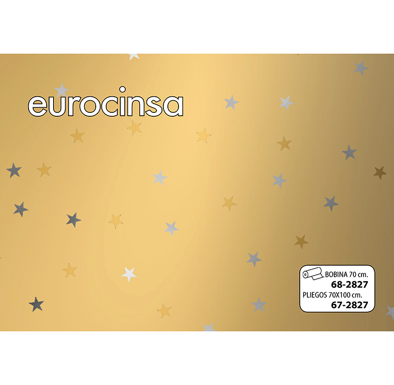 BOBINA PAPEL FANTASÍA METALIZADO NAVIDAD 70cm. x 6,3-7,3Kg.