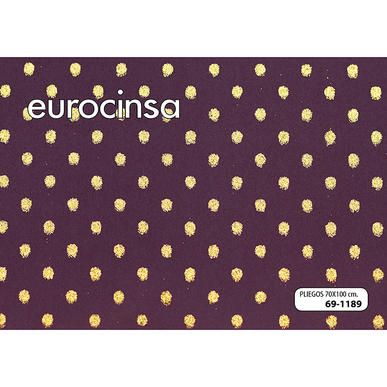 PLIEGO PAPEL DOTS GLITTER 70x100cm.