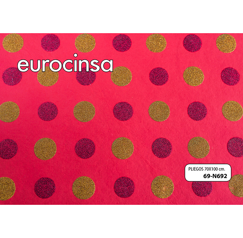 PLIEGO PAPEL COTTON 100% HECHO A MANO CON BRILLO 70x100cm.