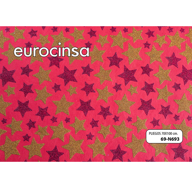 PLIEGO PAPEL COTTON 100% HECHO A MANO CON BRILLO 70x100cm.