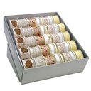 BOUTIQUE CINTA TEXTIL NAVIDAD XMAS IVORY A-15/25/40mm. 40 ROLLOS x 4/3/2m. C-02