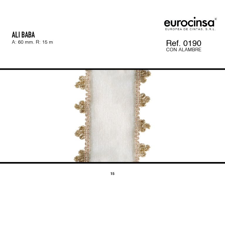 ROLLO CINTA ALI BABA A-100mm. C-05 10m.