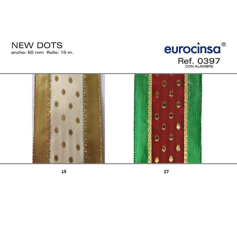 ROLLO CINTA NEW DOTS A-60mm. C-27 15m.