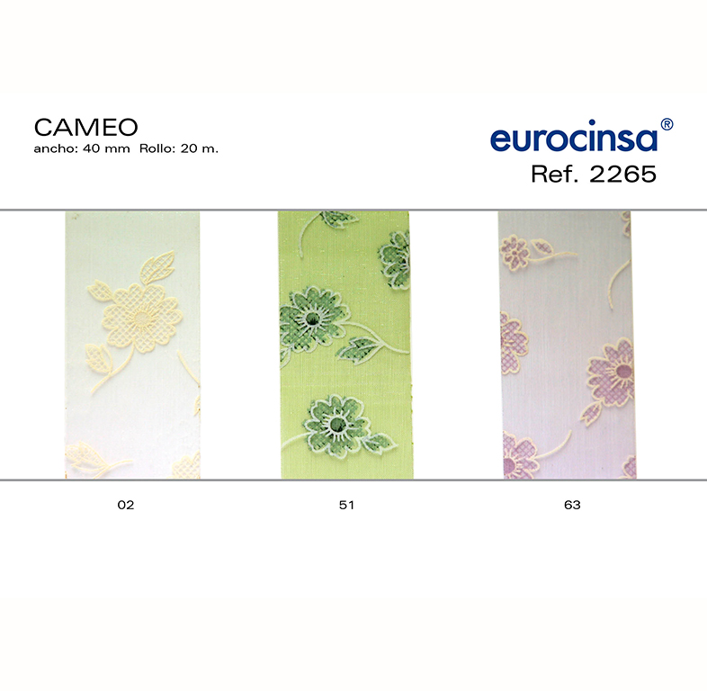 ROLLO CINTA CAMEO A-40mm. C-02 20m.
