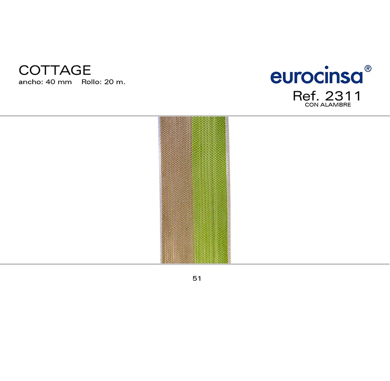 ROLLO CINTA COTTAGE A-40mm. C-51 20m.
