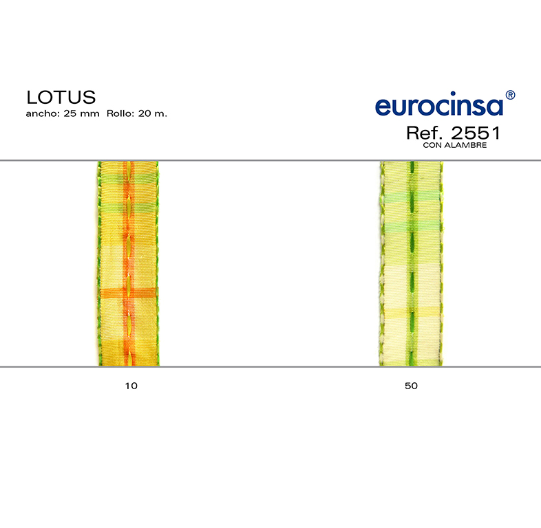 ROLLO CINTA LOTUS A-25mm. C-10 20m.