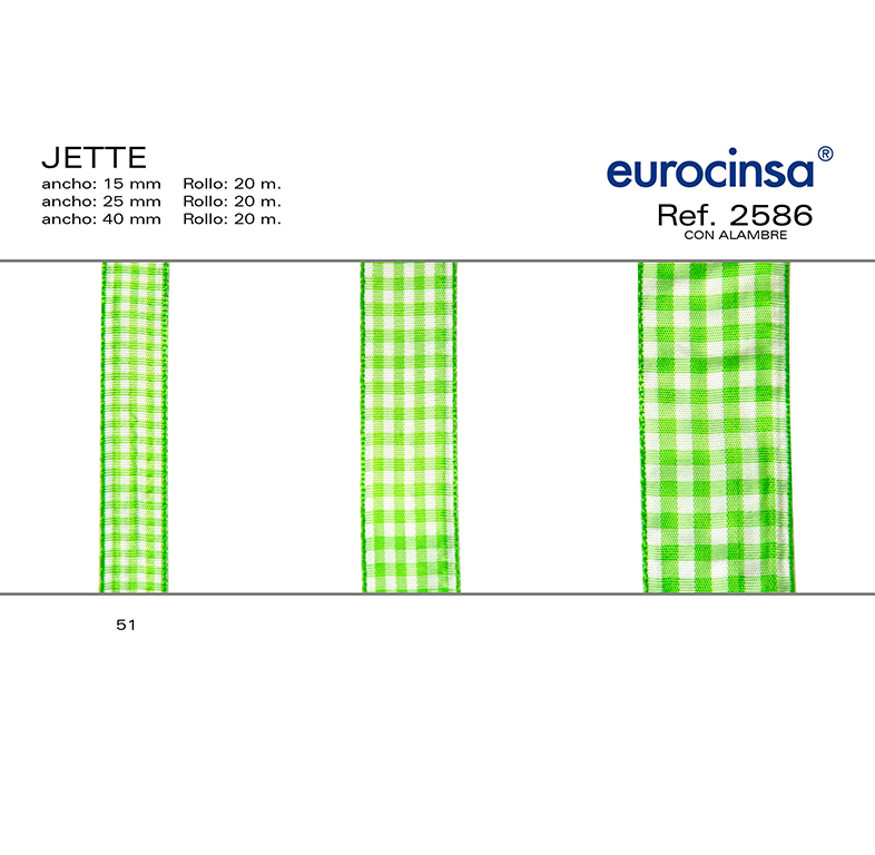 ROLLO CINTA JETTE A-40mm. C-51 20m.