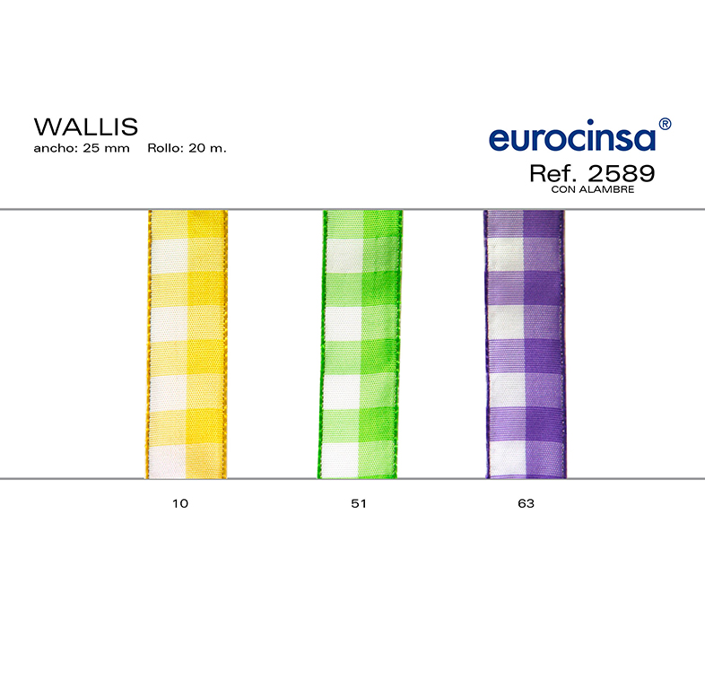 ROLLO CINTA WALLIS A-25mm. C-51 20m.