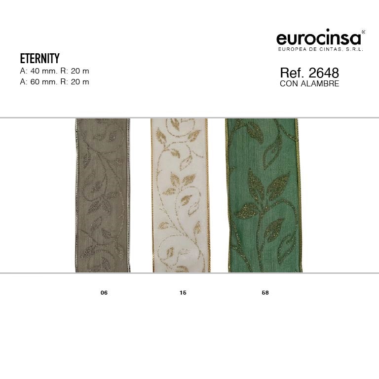 ROLLO CINTA ETERNITY A-40mm. C-06 20m.